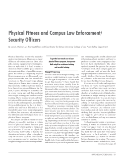 Physical Fitness and Campus Law Enforcement/ Security