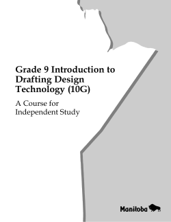 Grade 9 Introduction to Drafting Design Technology (10G)