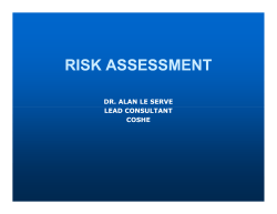 COSHE - RISK ASSESSMENT (MAW)RWS [Compatibility Mode]