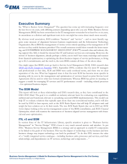 Executive Summary - Enterprise Management Associates