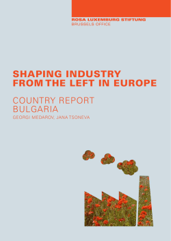 SHAPING INDUSTRY FROM THE LEFT IN EUROPE