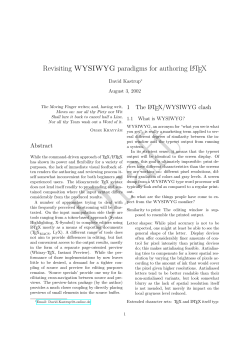 Revisiting WYSIWYG TEX - Preview-Latex