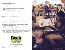 Banned Books Week Sept. 25&ndash;Oct. 1, 2016 Diversity