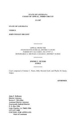 state of louisiana court of appeal, third circuit 13