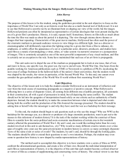 Making Meaning from Images: Hollywood`s