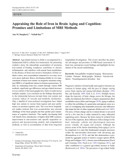 Appraising the Role of Iron in Brain Aging and Cognition: Promises