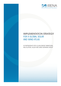 implementation strategy for a global solar and wind atlas