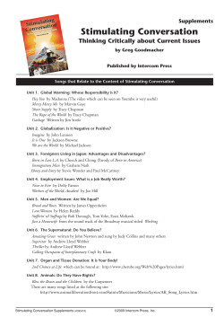 Supplements - Intercom Press