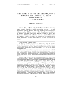 the devil is in the details: or, why i haven`t yet