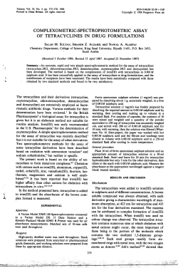 complexometric-spectrophotometric assay