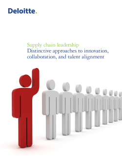 Supply chain leadership Distinctive approaches to