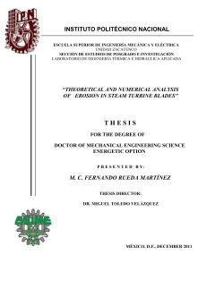 Theoretical and numerical analysis of erosion in steam turbine