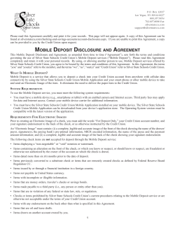 Complete Disclosure - Silver State Schools Credit Union