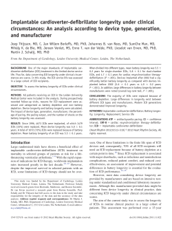 Implantable cardioverter-defibrillator longevity under clinical
