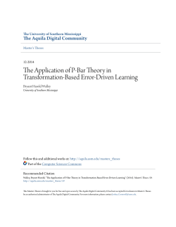 The Application of P-Bar Theory in Transformation