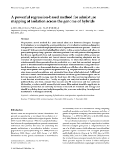 A powerful regression-based method for admixture mapping of