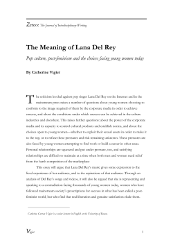 The Meaning of Lana Del Rey
