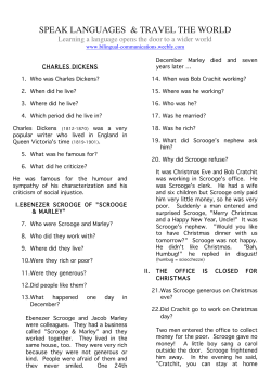 Dickens-Christmas Carol-Questions Answers - Teacher`s Copy B-W