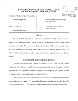 IN THE CIRCUIT COURT OF COOK COUNTY, ILLINOIS COUNTY