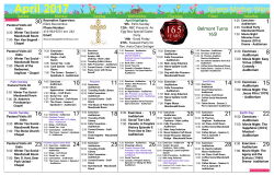 April 2017 Queen Mother Wing Calendar