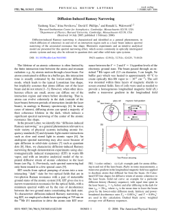 Diffusion-Induced Ramsey Narrowing