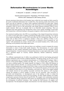 Deformation Microstructures in Lower Mantle Assemblages