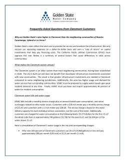 Frequently Asked Questions from Claremont Customers