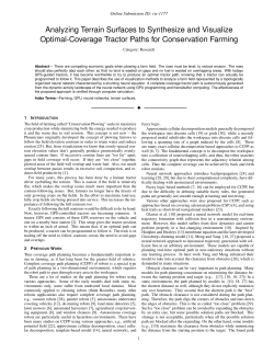 Contour Planting: A Strategy to Reduce Soil Erosion on Steep Slopes
