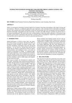 extraction of road geometry parameters from