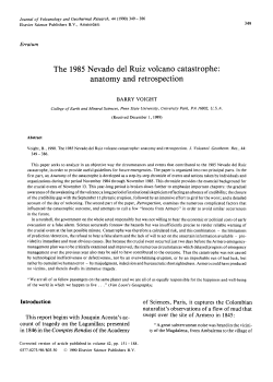 The 1985 Nevado del Ruiz volcano catastrophe: anatomy and