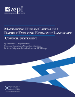 Maximizing Human Capital in a Rapidly Evolving Economic