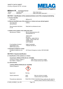 safety data sheet