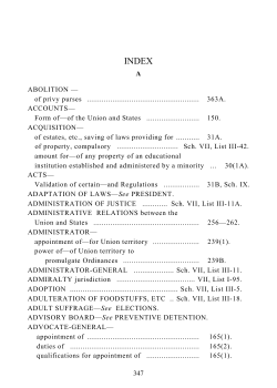 A ABOLITION &mdash; of privy purses ..................................................... 363A