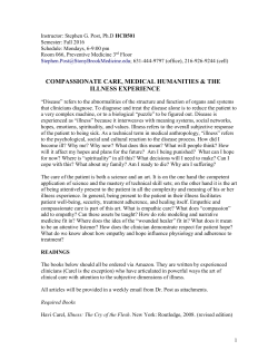 compassionate care, medical humanities