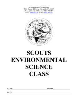 scouts environmental science class