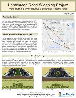 Homestead Road Widening Project