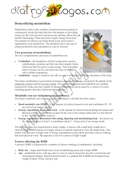 Demystifying metabolism