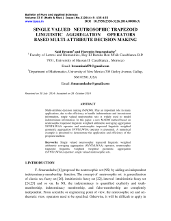 single valued neutrosophic trapezoid linguistic