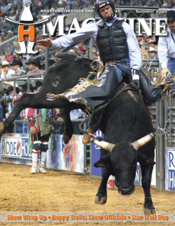 A Message From the Chairman - Houston Livestock Show and Rodeo