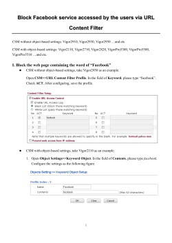 Block Facebook service accessed by the users via URL