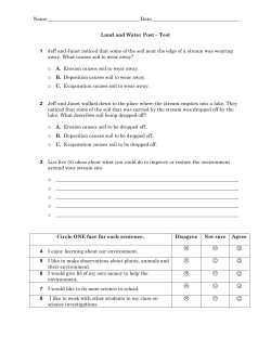 Land and Water Post &ndash; Test