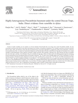 Highly heterogeneous Precambrian basement under the central