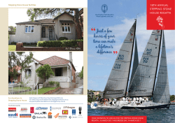 SSH Regatta Brochure 2017 - Royal Sydney Yacht Squadron