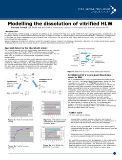 Modelling the dissolution of vitrified HLW