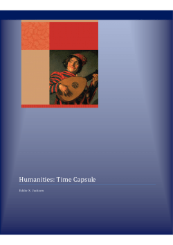 Humanities: Time Capsule