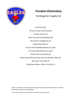 2017-2018 School Supply List