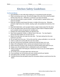 Handout - Kitchen Safety Guidelines