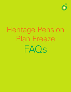 Heritage Pension Plan Freeze