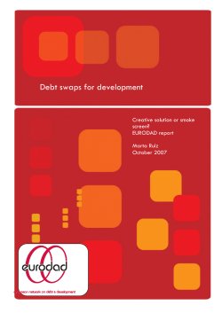Debt swaps for development