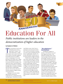 Public institutions are leaders in the democratization of